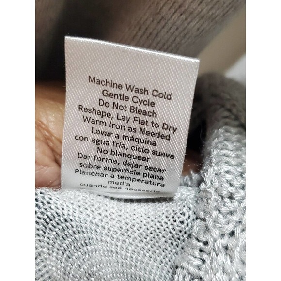 Venus Women's Gray Cowl Neck Long Raglan Sleeve Casual Knee Length Dress Small - Picture 10 of 13